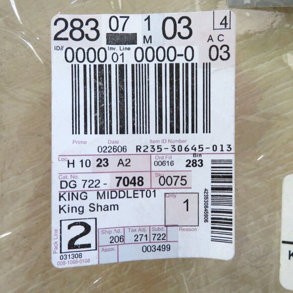 New Vintage 2006 JCPenney Middleton King Pillow Shams Pair of 2 Quilted Red USA - Picture 10 of 14